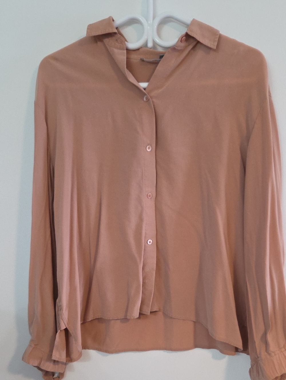 Vince silk button down blouse Sz M